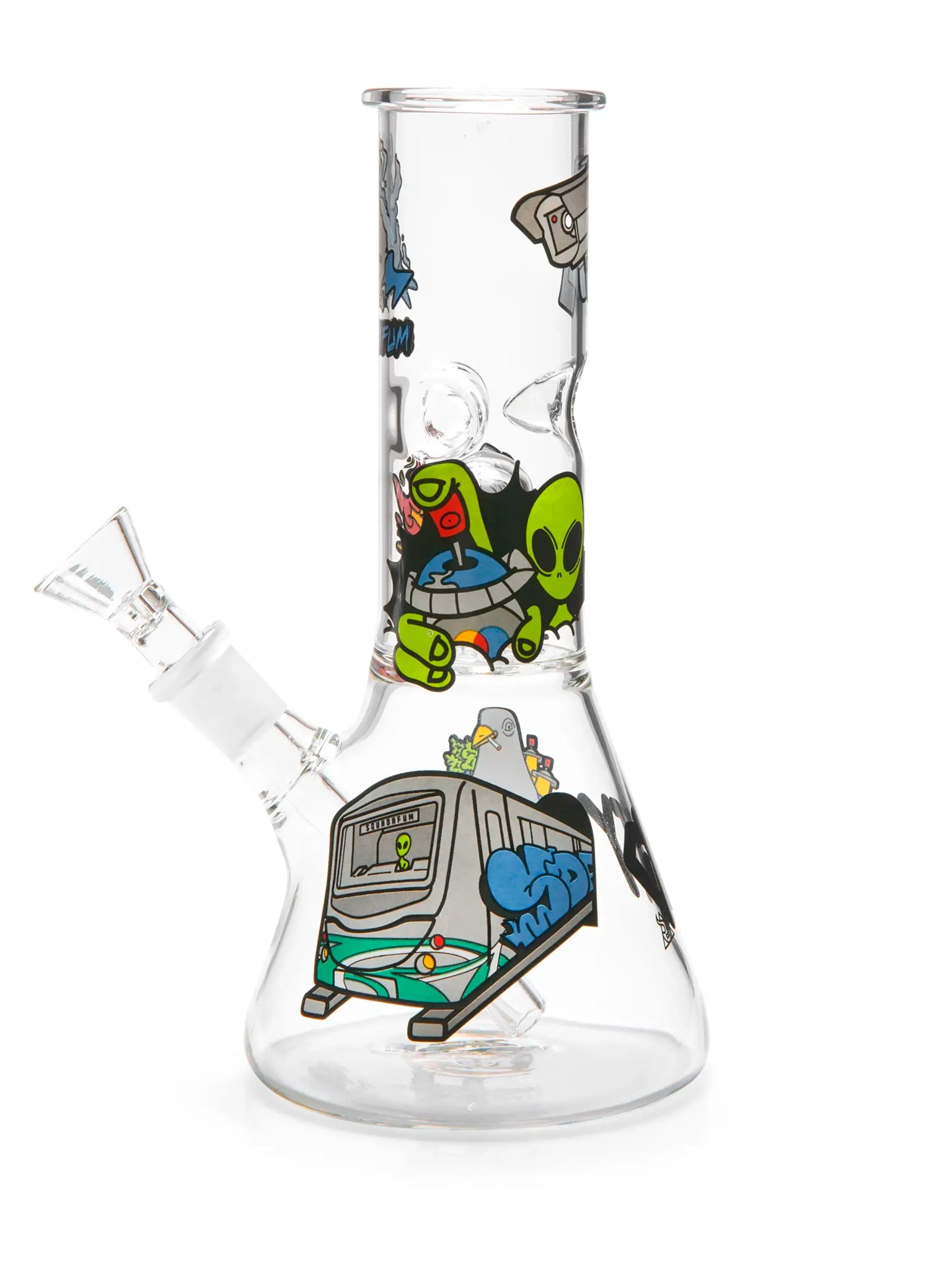 Glass Ice Bong Percolator Alien | Squadafum