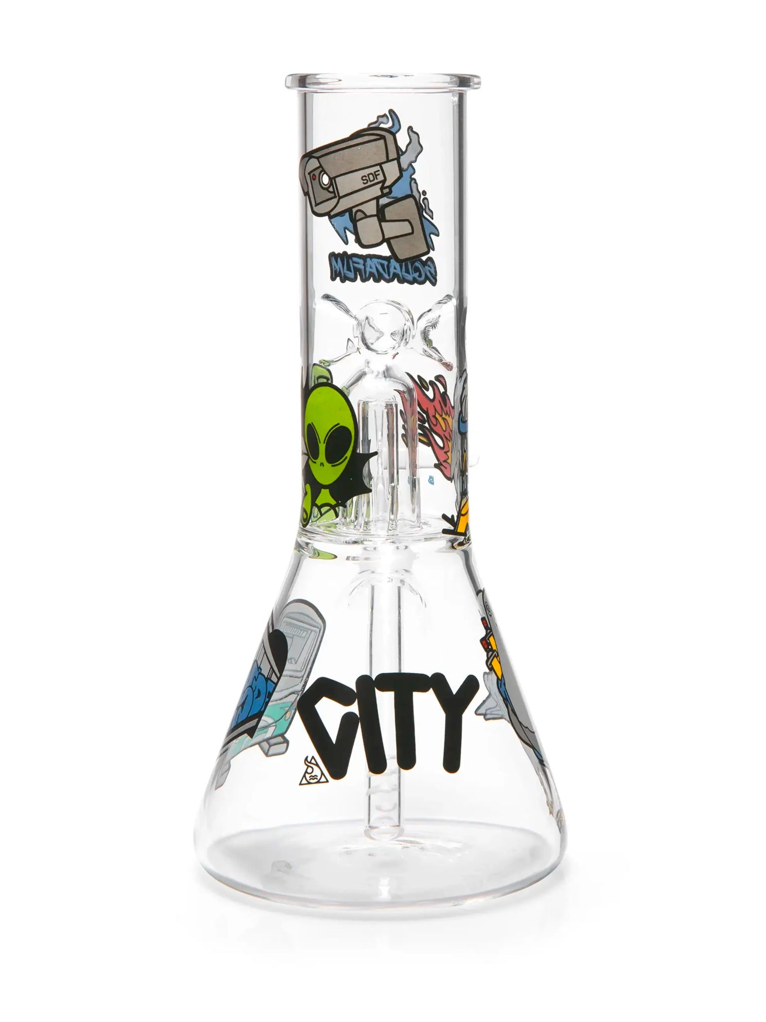 Glass Ice Bong Percolator Alien | Squadafum