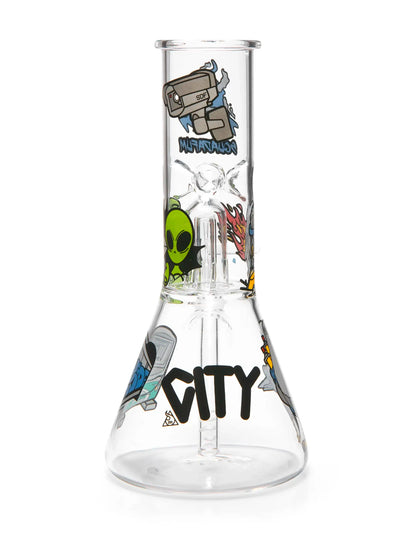 Glass Ice Bong Percolator Alien | Squadafum