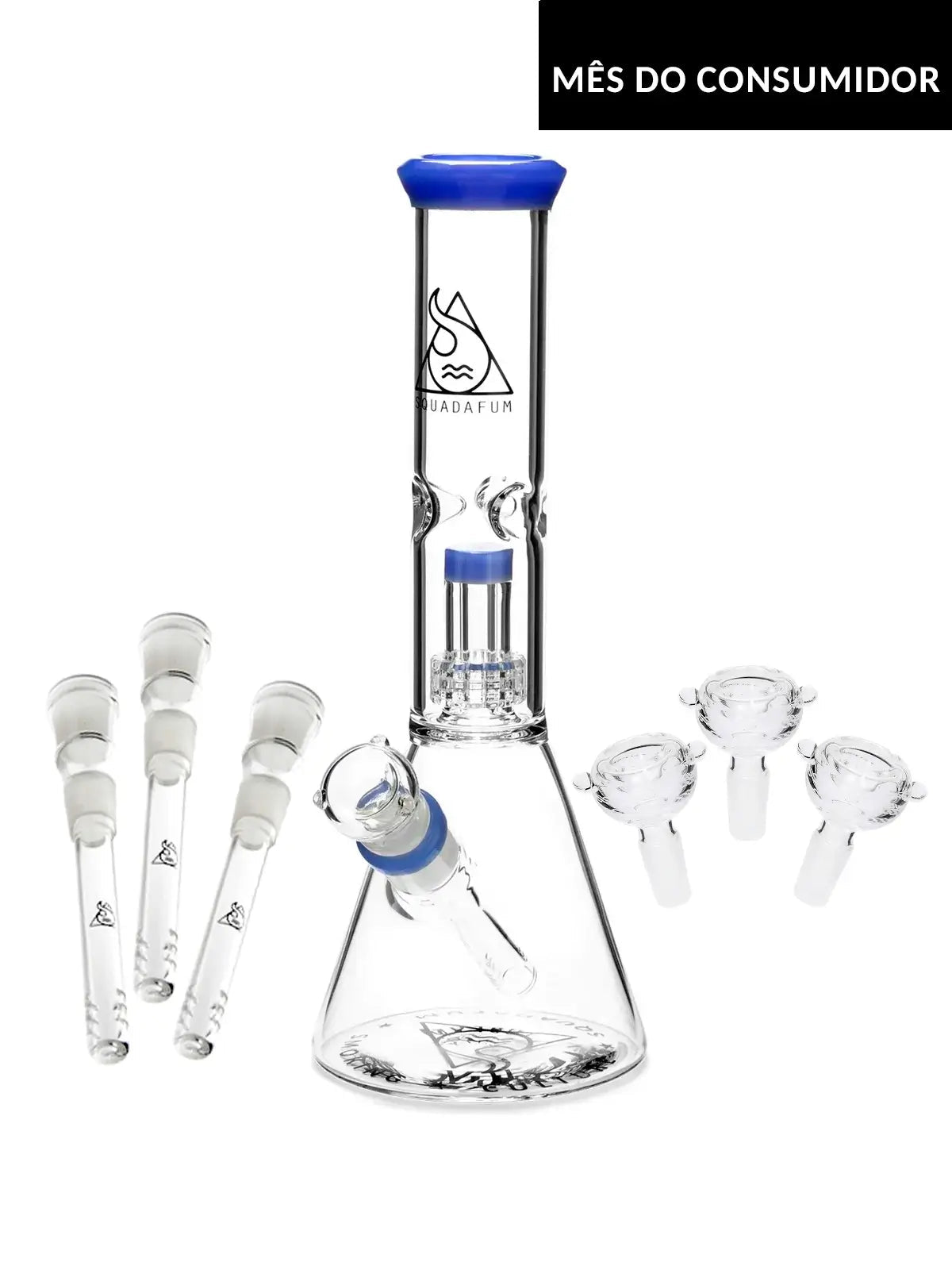 Glass Ice Bong Percolator | Squadafum