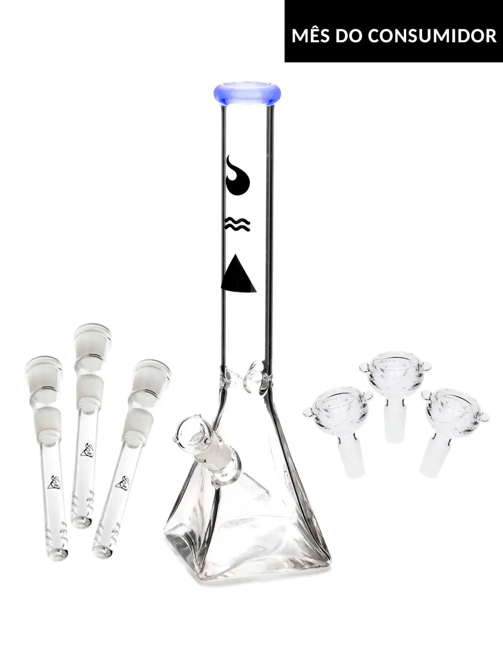 Glass Ice Bong 5mm | Squadafum